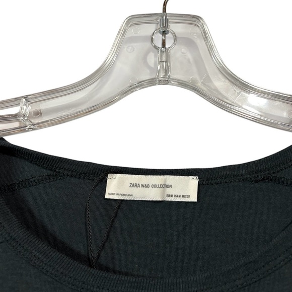 ZARA W&B Collection, Leopard Print T-Shirt, Medium, Charcoal & White - Picture 7 of 11